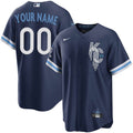 Kansas City Royals Any Name and Number customized YOUTH KIDS Official MLB Nike City Connect Limited jersey