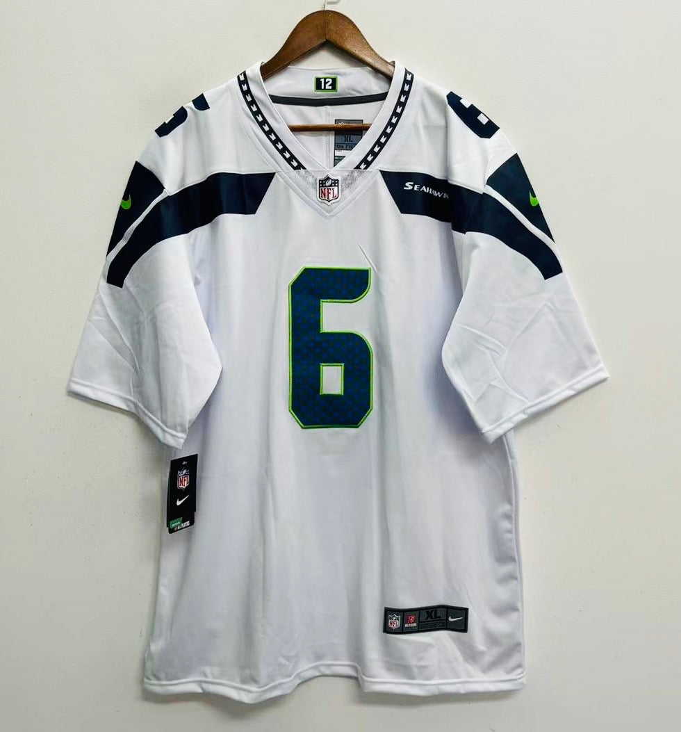Jalen Milroe Seattle Seahawks Official NFL Nike Jersey white