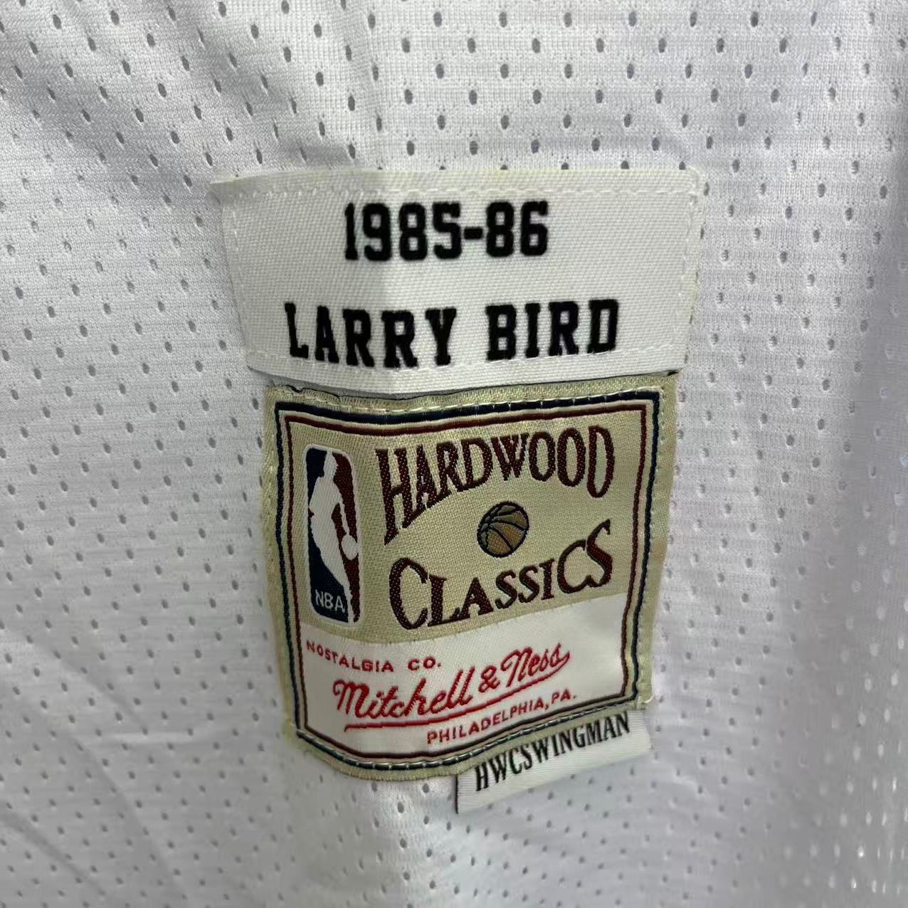 Larry Bird Boston Celtics 1985-86 Official NBA Mitchell & Ness Jersey