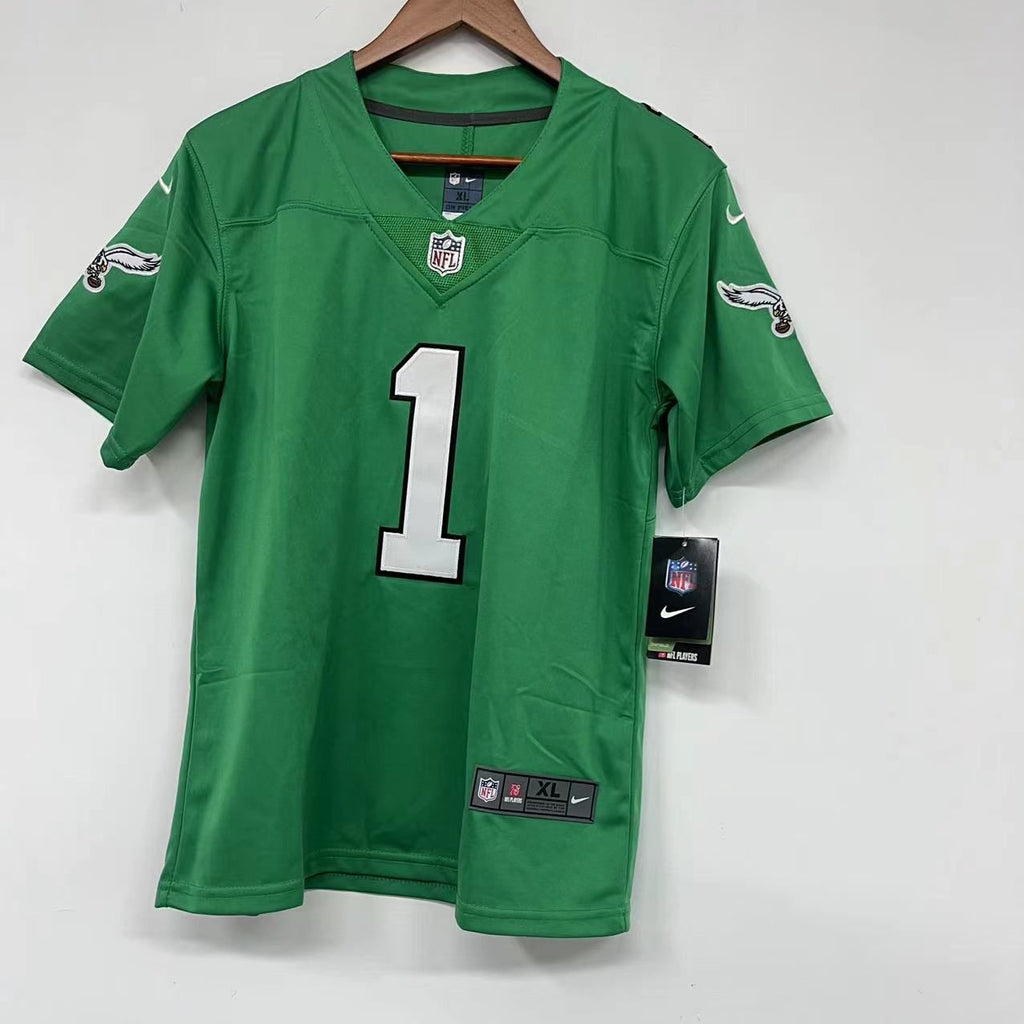 Jalen Hurts YOUTH Philadelphia Eagles  NIKE Kelly Green Jersey