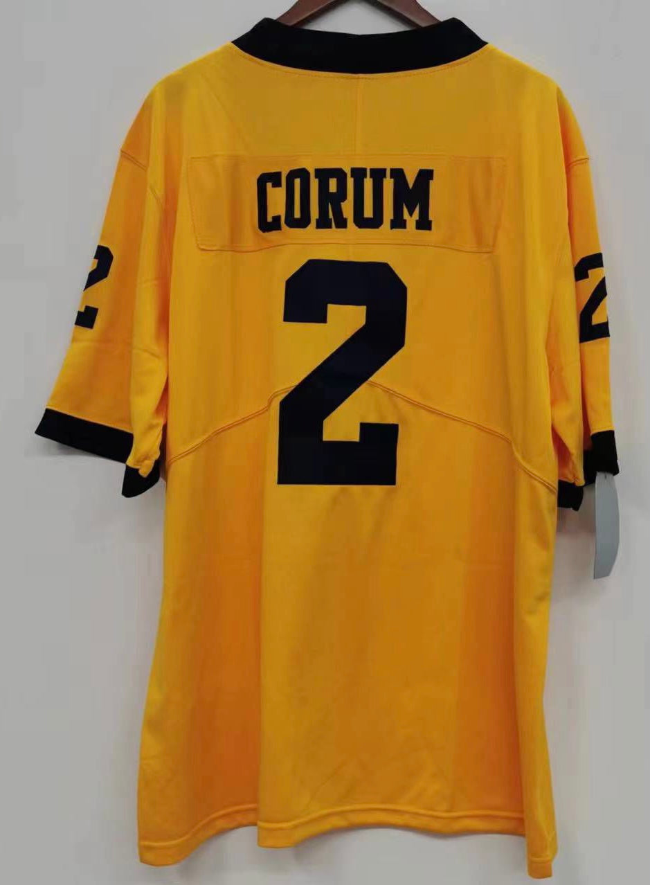 Blake Corum Michigan Wolverines Official NCAA Jersey yellow