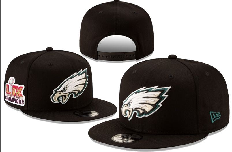 Philadelphia Eagles 2025 Super Bowl Champions New Era Hat adjustable black