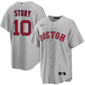 Trevor Story YOUTH KIDS Boston Red Sox Official MLB Nike Jersey gray