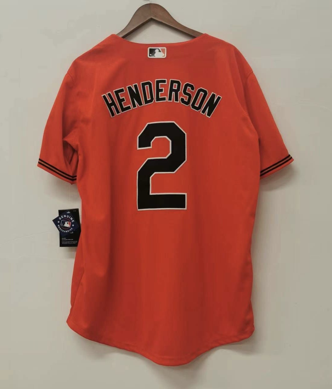 Gunnar Henderson Baltimore Orioles Official MLB Nike Jersey orange