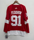 Sergei Fedorov Detroit Red Wings Official NHL Adidas  Jersey