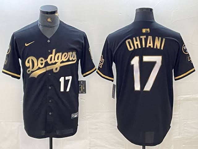 Shohei Ohtani Los Angeles Dodgers Official MLB Nike jersey black