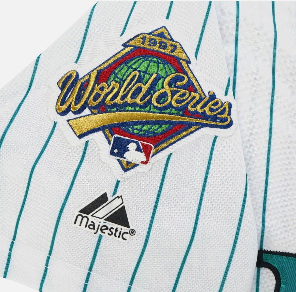 Gary Sheffield Florida Marlins 1997 Official MLB Jersey Majestic white