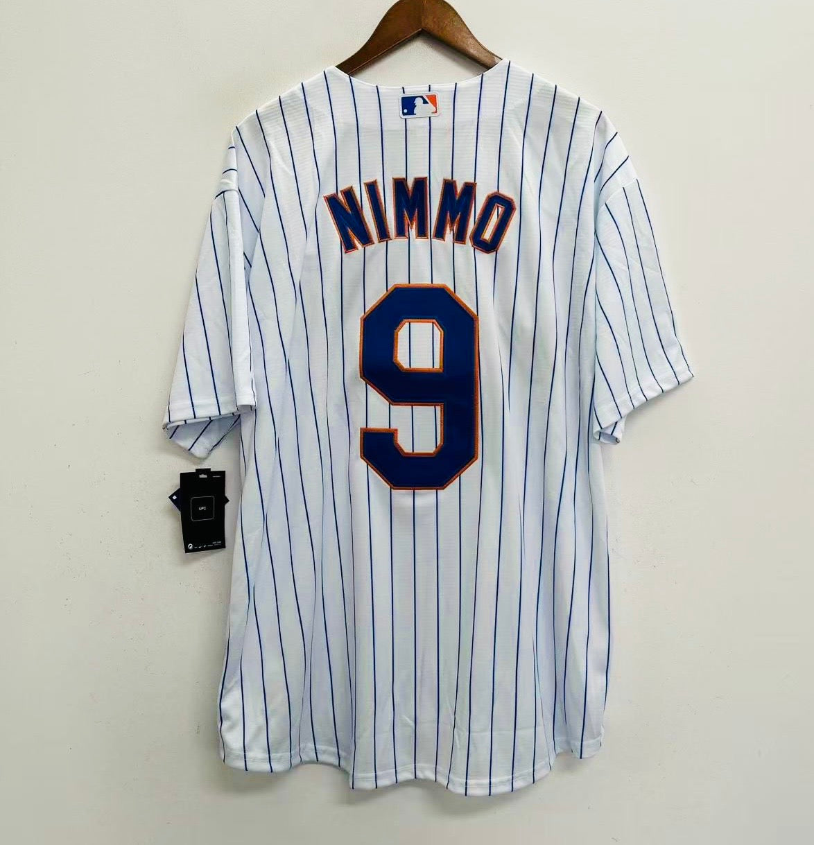 Brandon Nimmo New York Mets Official MLB Nike Jersey White Pinstripes