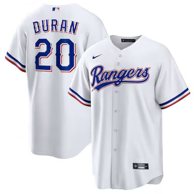 Ezequiel Duran YOUTH KIDS Texas Rangers Official MLB Nike Jersey white