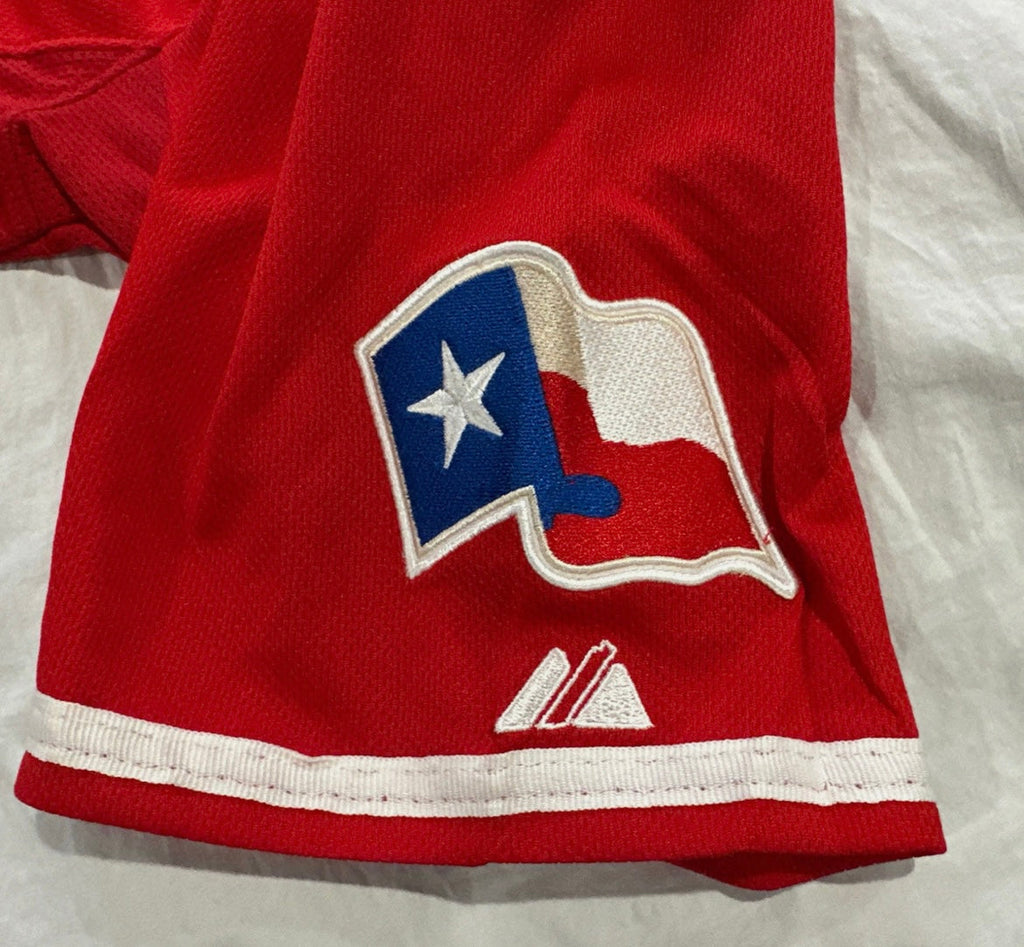 Josh Hamilton Texas Rangers official MLB Jersey 2010  World Series Majestic