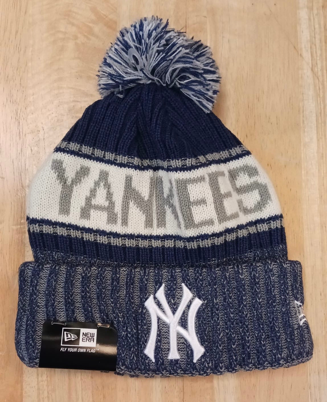New York Yankees MLB New Era winter knit Hat with Pom Pom