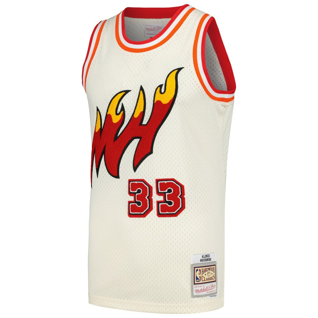 Alonso Mourning YOUTH KIDS Miami Heat Jersey Mitchell & Ness