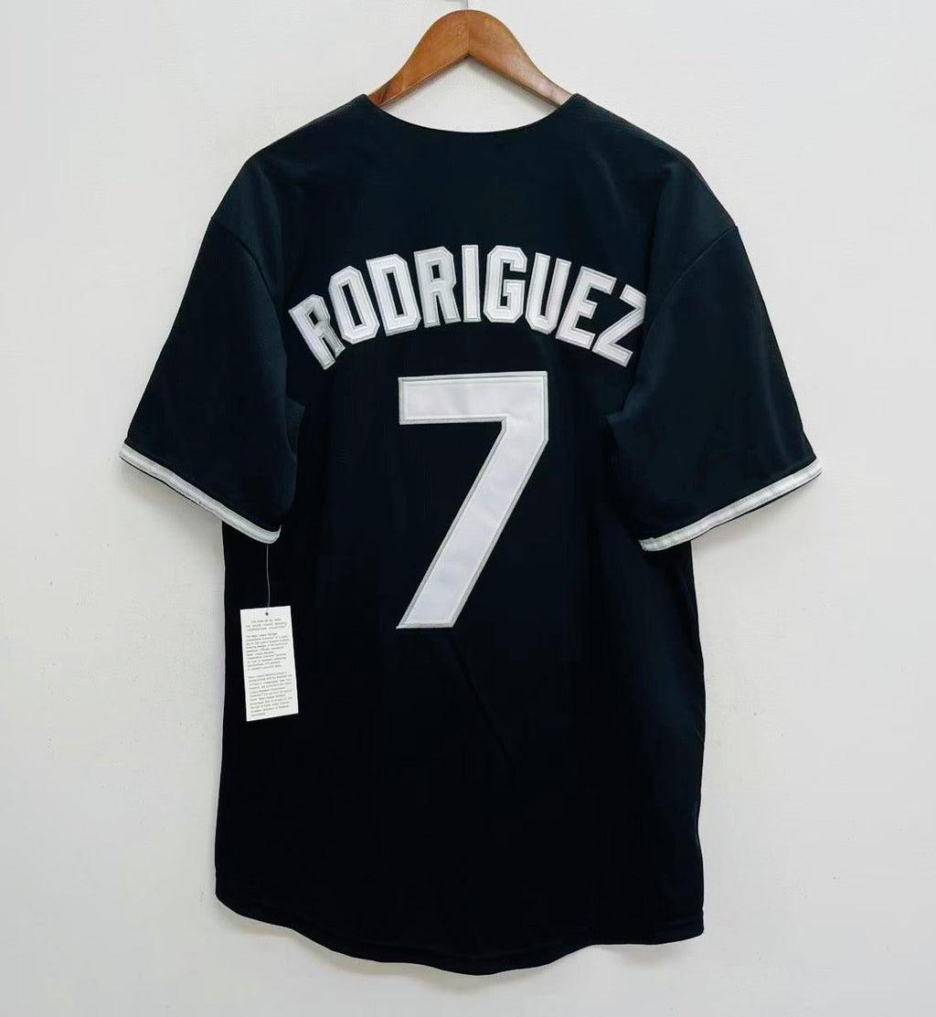 Ivan Rodriguez Texas Rangers Official MLB Mitchell & Ness Jersey black