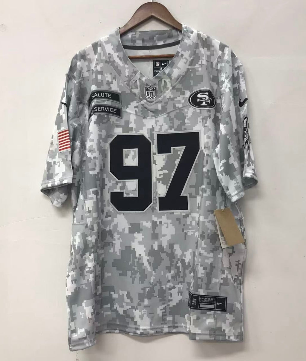 Nick Bosa San Francisco 49ers Nike 2024 NFL Salute to Service Jersey