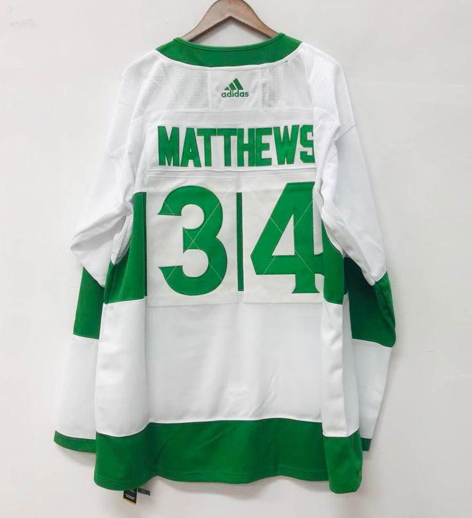 Auston Matthews Toronto Maple Leafs Jersey Saint Patrick’s Patty’s Day Adidas