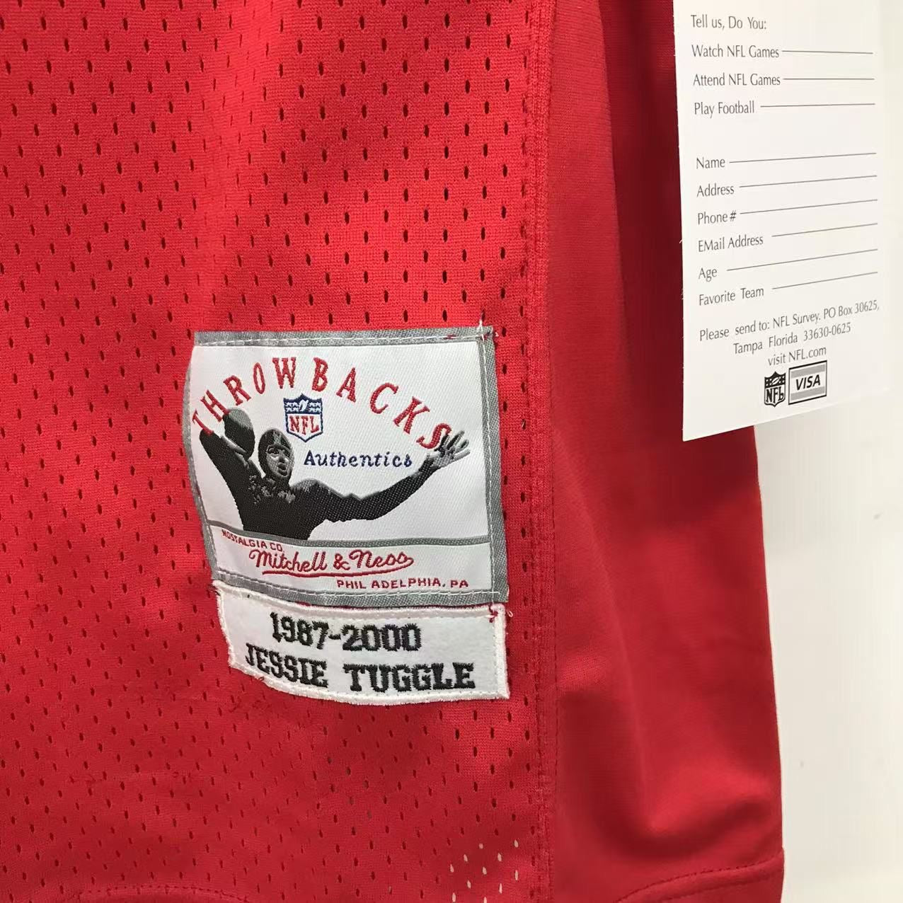 Jesse Tuggle Atlanta Falcons Official NFL Mitchell & Ness Jersey
