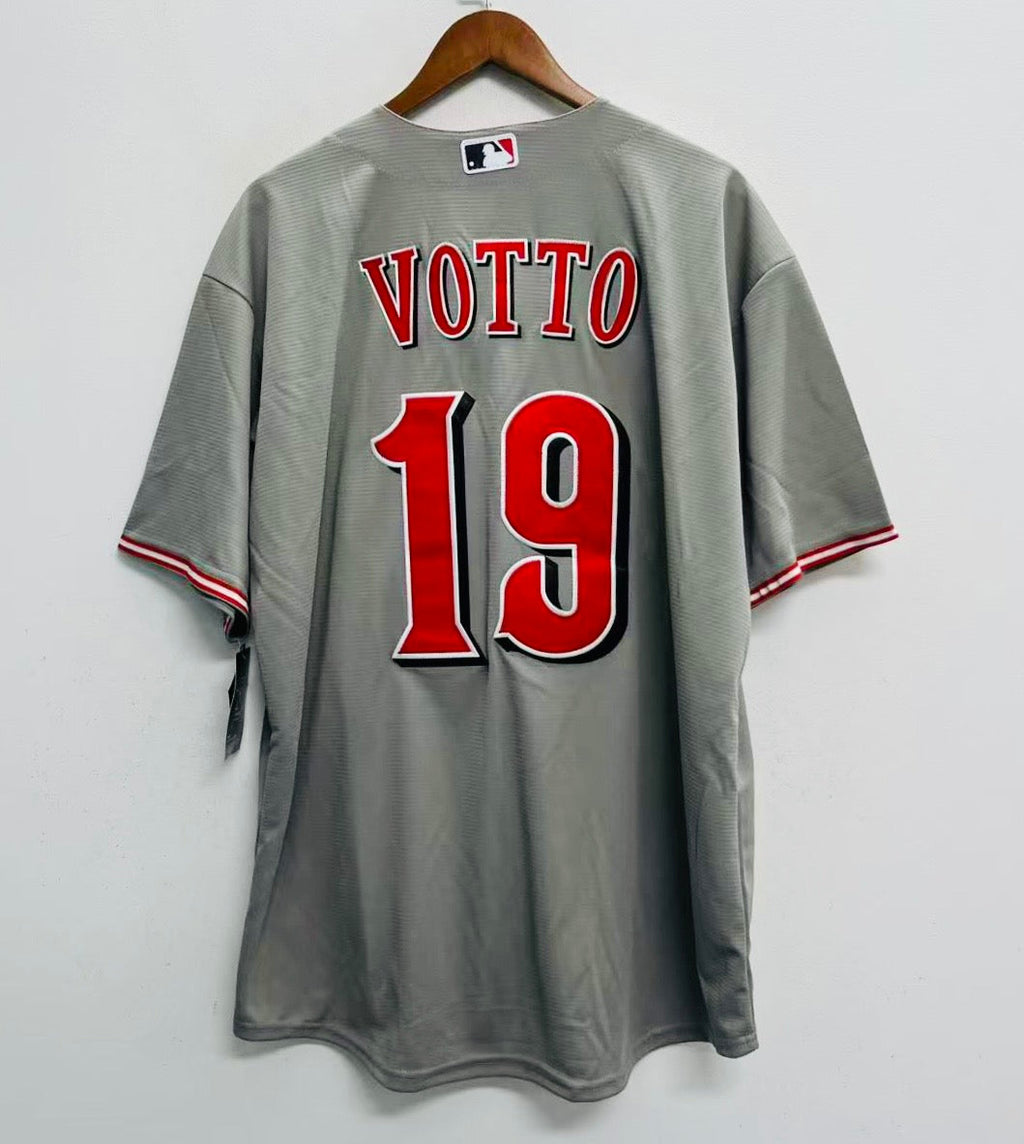 Joey Votto Cincinnati Reds Official MLB Nike Jersey Gray
