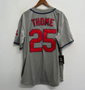 Jim Thome Cleveland Indians Jersey Majestic gray
