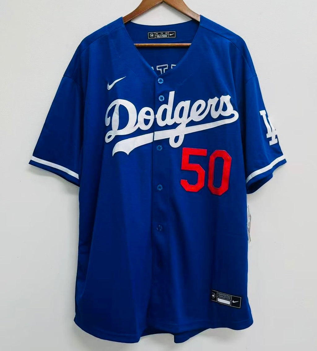 Mookie Betts Los Angeles Dodgers Official MLB Nike Jersey blue Nike
