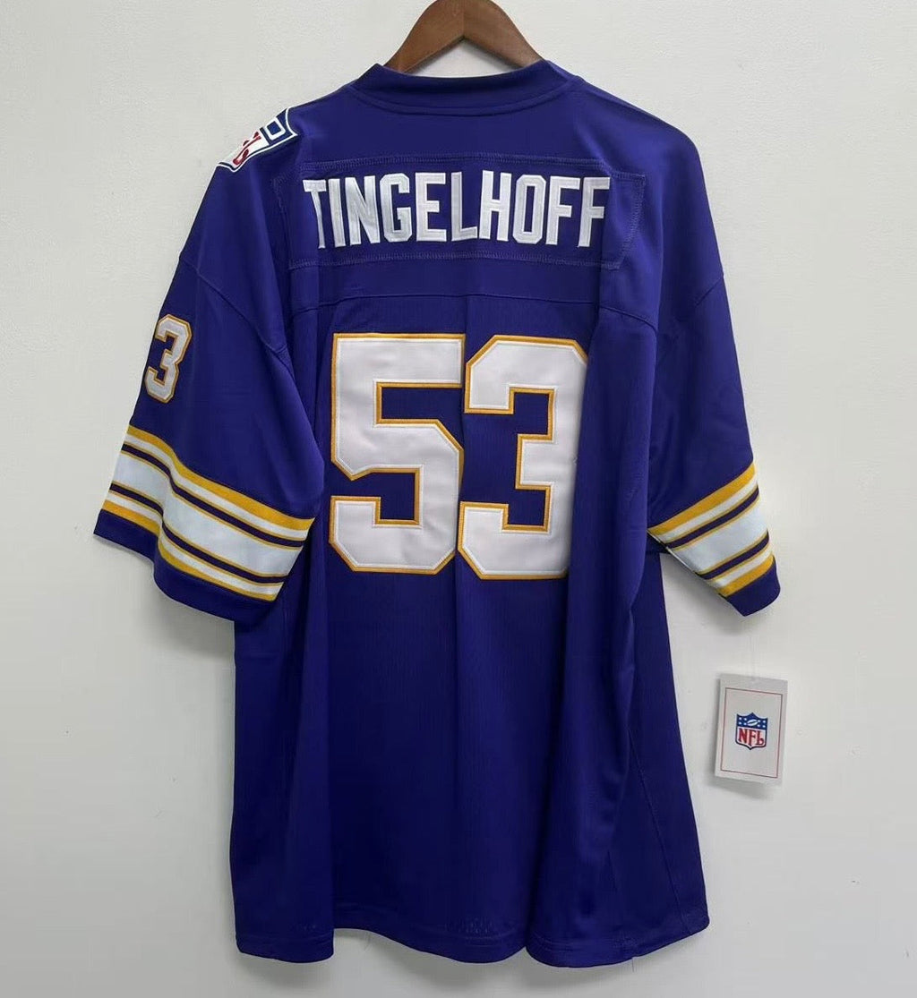 Mick Tingelhoff 1969 Minnesota Vikings Official NFL Mitchell & Ness Jersey