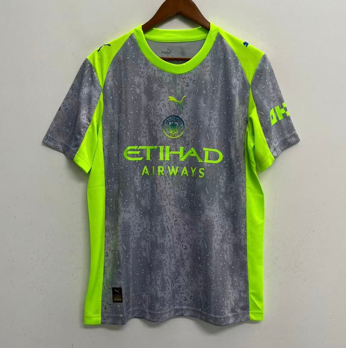 Erling Haaland Manchester City Puma Adult sizes 2025/26 Third Replica Jersey - Green/Neon Green