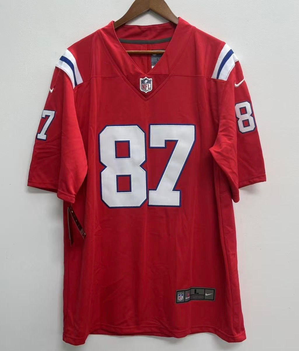 Rob Gronkowski New England Patriots NFL Nike Jersey red