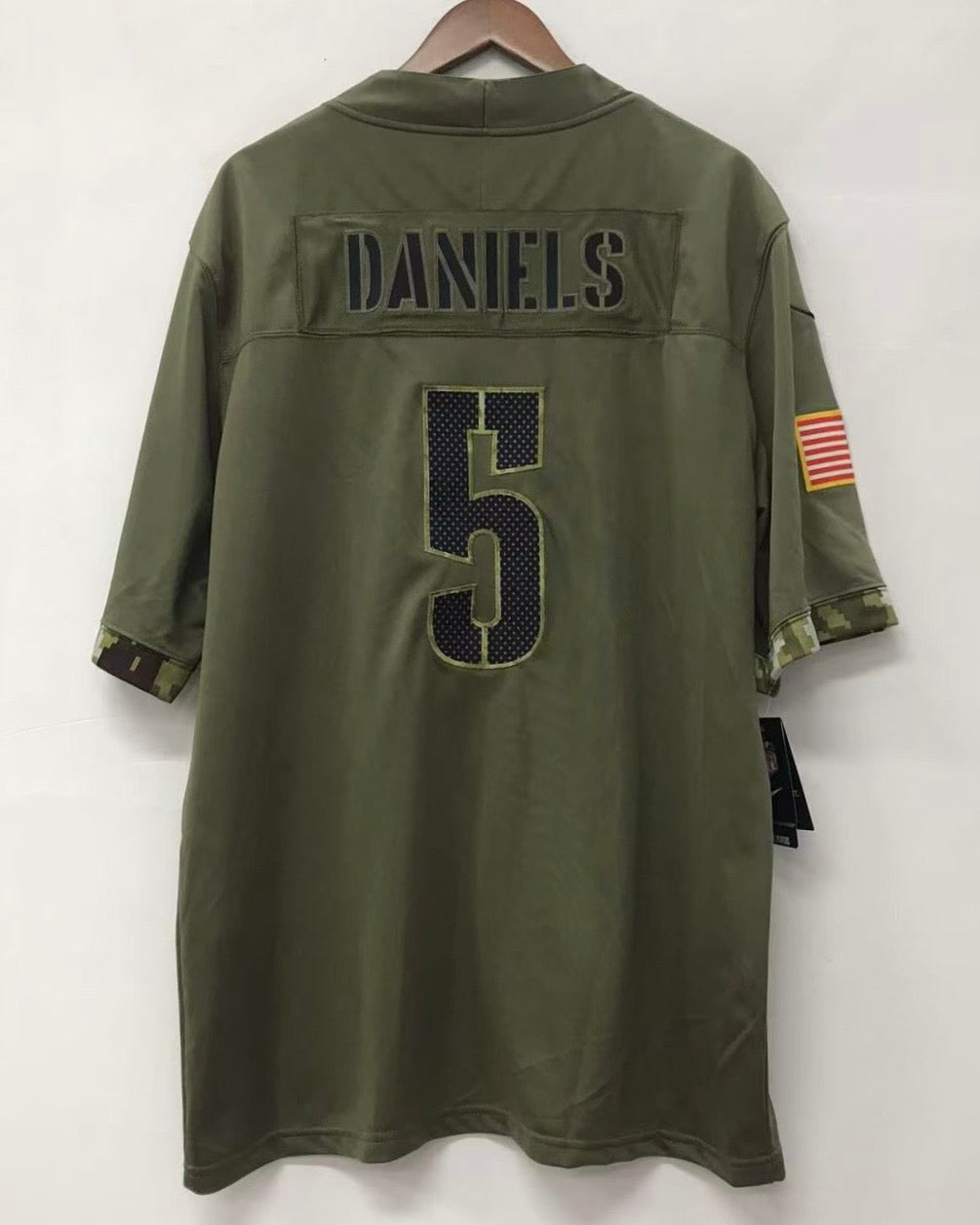 Jayden Daniels Washington Commanders Redskins salute to service Jersey Nike