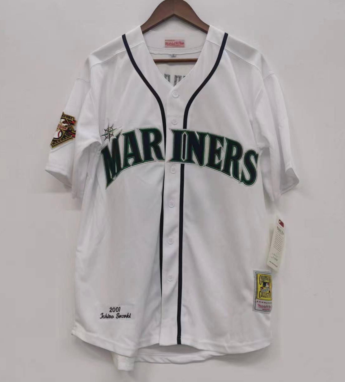 Ichiro Suzuki Seattle Mariners Official MLB Jersey Mitchell & Ness white