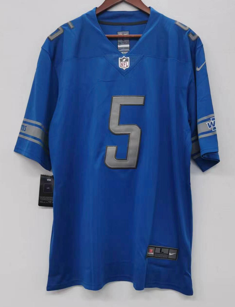 David Montgomery Detroit Lions Official NFL Jersey Nike blue