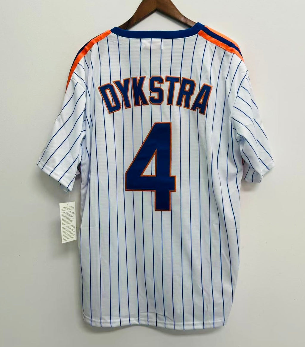 Len Lenny Dykstra New York Mets Jersey Mitchell & Ness white