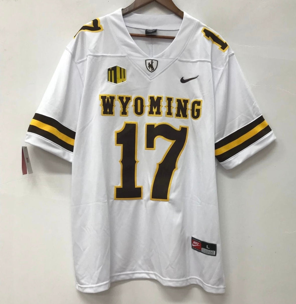 Josh Allen YOUTH KIDS Wyoming Cowboys Official NCAA Nike Jersey White