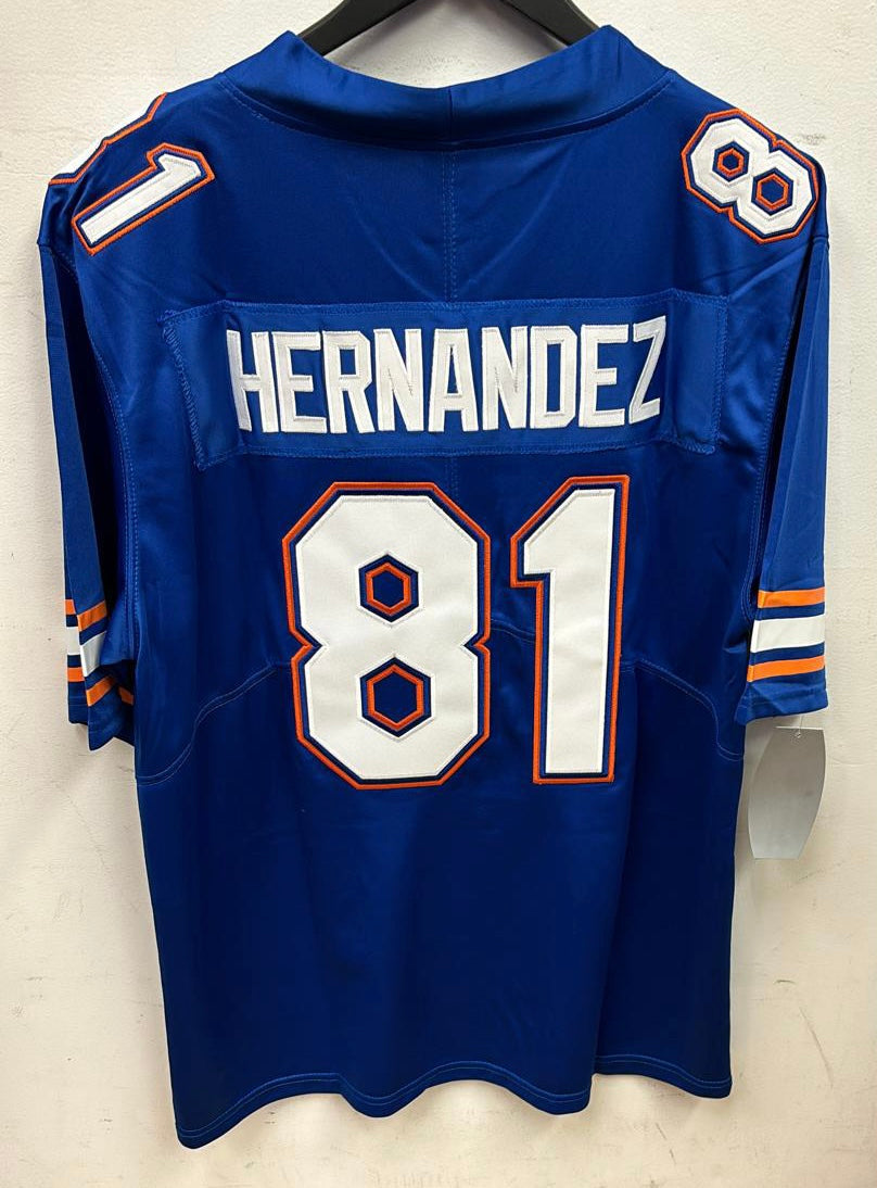 Aaron Hernandez Florida Gators Jordan Brand Jersey blue