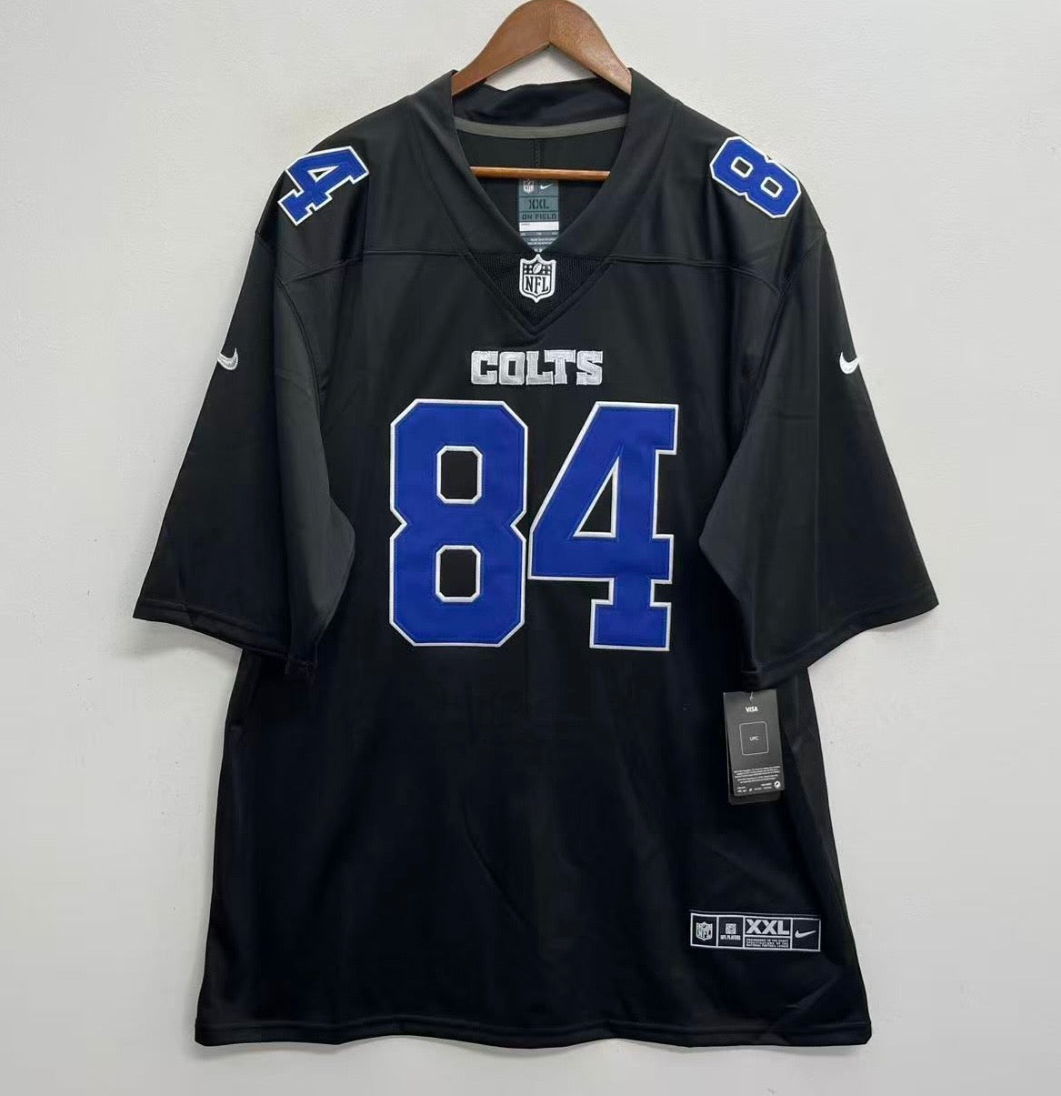 Tyler Warren Indianapolis Colts Official NFL Nike Jersey black
