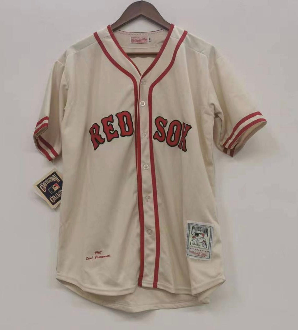 Carl Yastrzemski 1967 Boston Red Sox Official MLB Mitchell & Ness Jersey