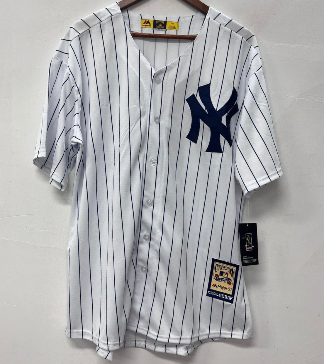 Yogi Berra New York Yankees Official MLB Jersey pinstripes Majestic