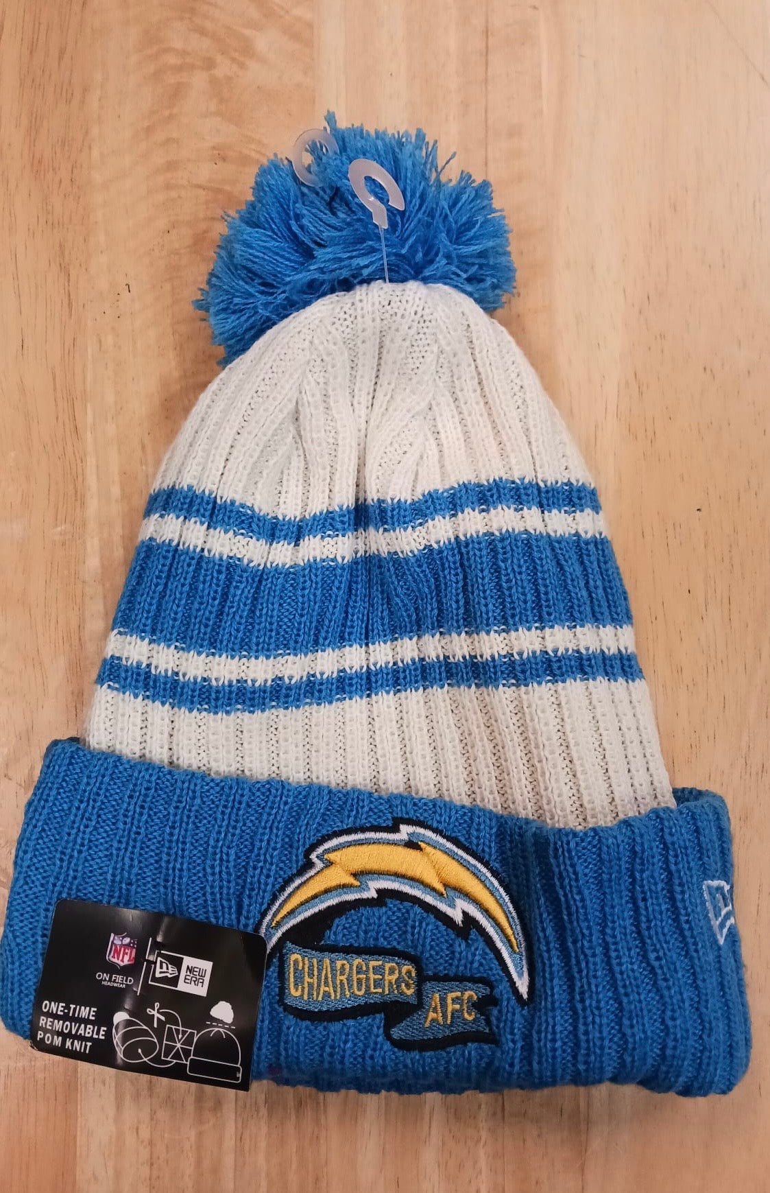 Los Angeles Chargers NFL New Era winter Hat with Pom Pom