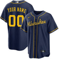 Milwaukee Brewers Any Name and Number customized YOUTH KIDS Official MLB Nike jersey blue