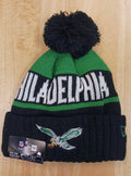 Philadelphia Eagles retro logo NFL New Era winter knit Hat with Pom Pom
