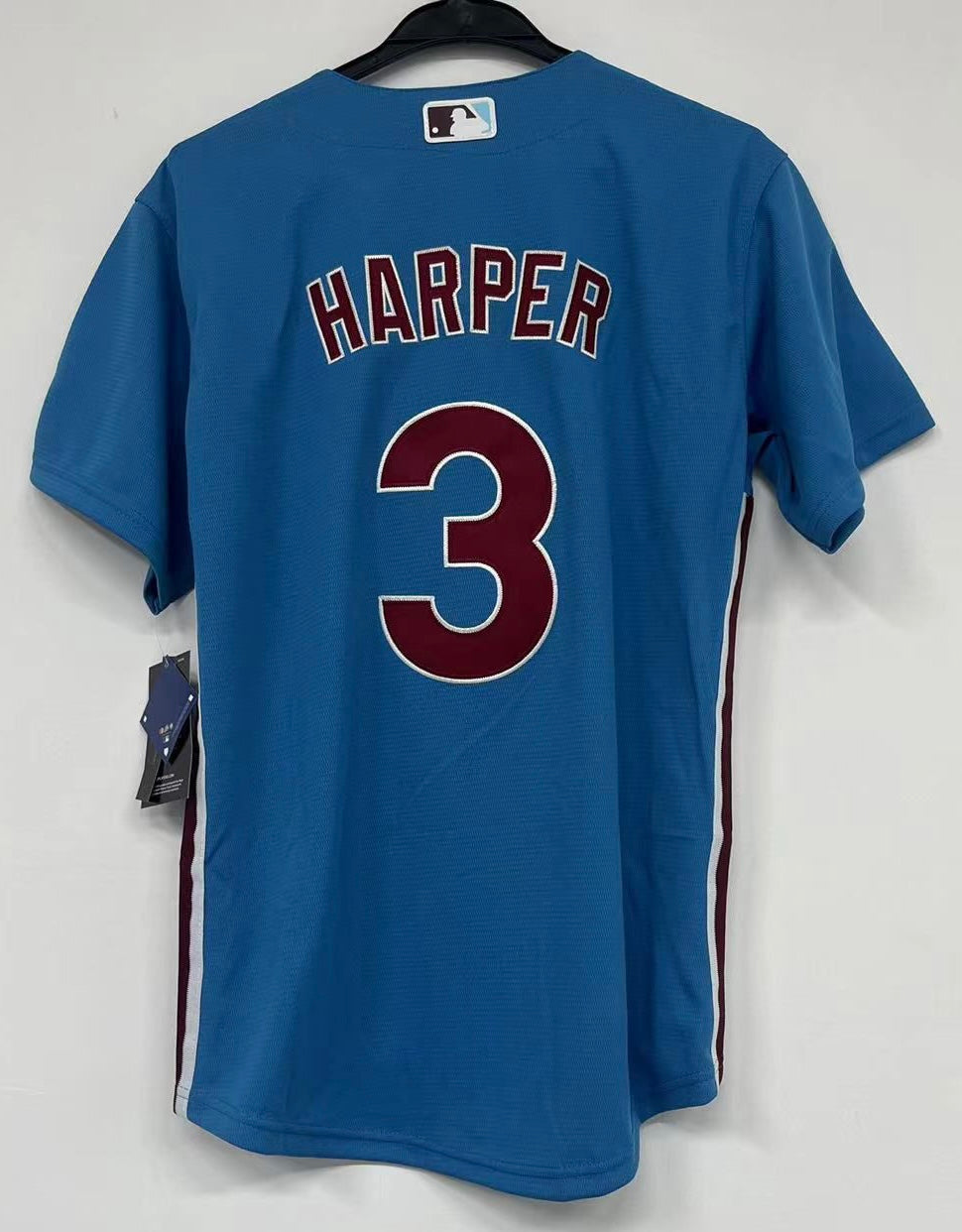 Bryce Harper Philadelphia Phillies Official MLB Nike Jersey blue retro