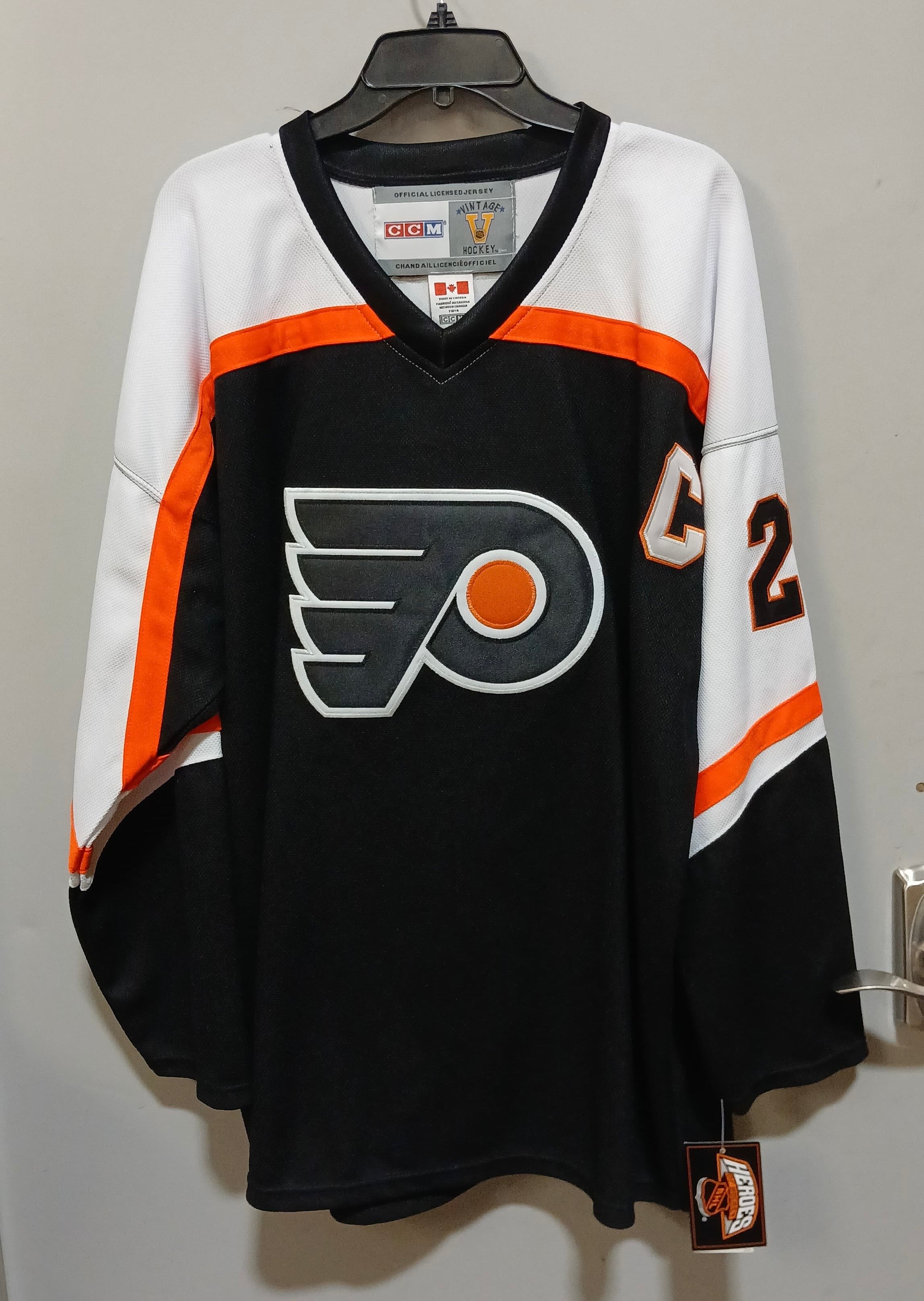 Peter Forsberg Philadelphia Flyers Official NHL Jersey CCM orange outline