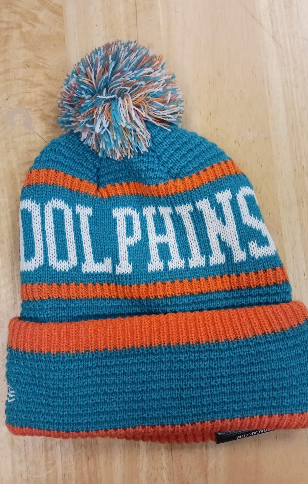 Miami Dolphins NFL New Era winter knit Hat with Pom Pom