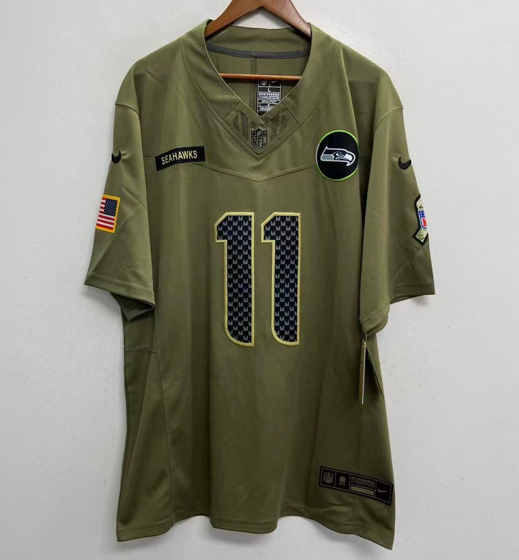 Jaxon Smith - Njigba Seattle Seahawks Official NFL Nike Salute to Service Jersey