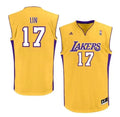 Jeremy Lin Los Angeles Lakers Official NBA Adidas Jersey