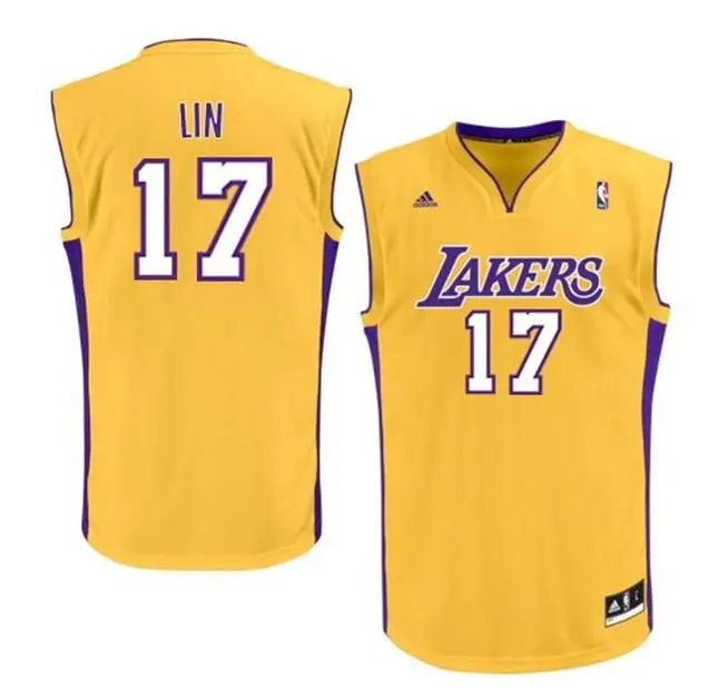 Jeremy Lin Los Angeles Lakers Official NBA Adidas Jersey