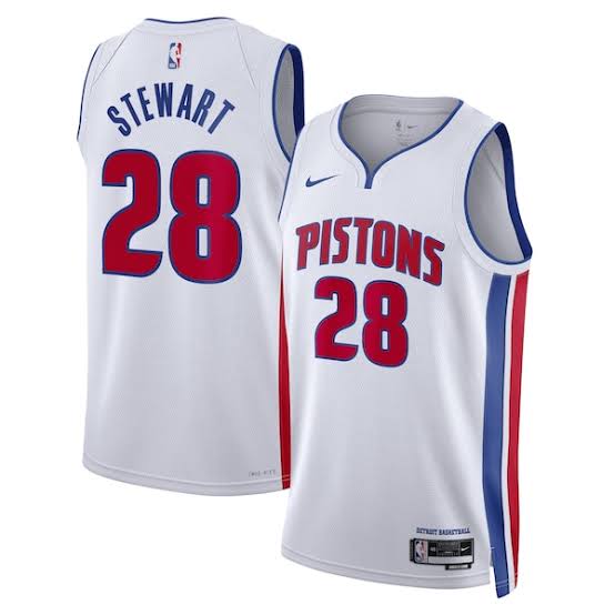 Isaiah Stewart Detroit Pistons Official NBA Nike Jersey white