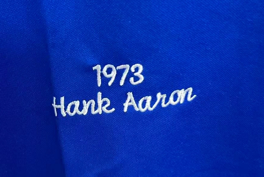 Hank Aaron 1973 YOUTH KIDS Atlanta Braves jersey Mitchell & Ness