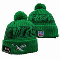 Philadelphia Eagles retro logo NFL New Era winter knit Hat with Pom Pom