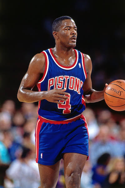 Joe Dumars Detroit Pistons Official NBA Jersey Mitchell & Ness