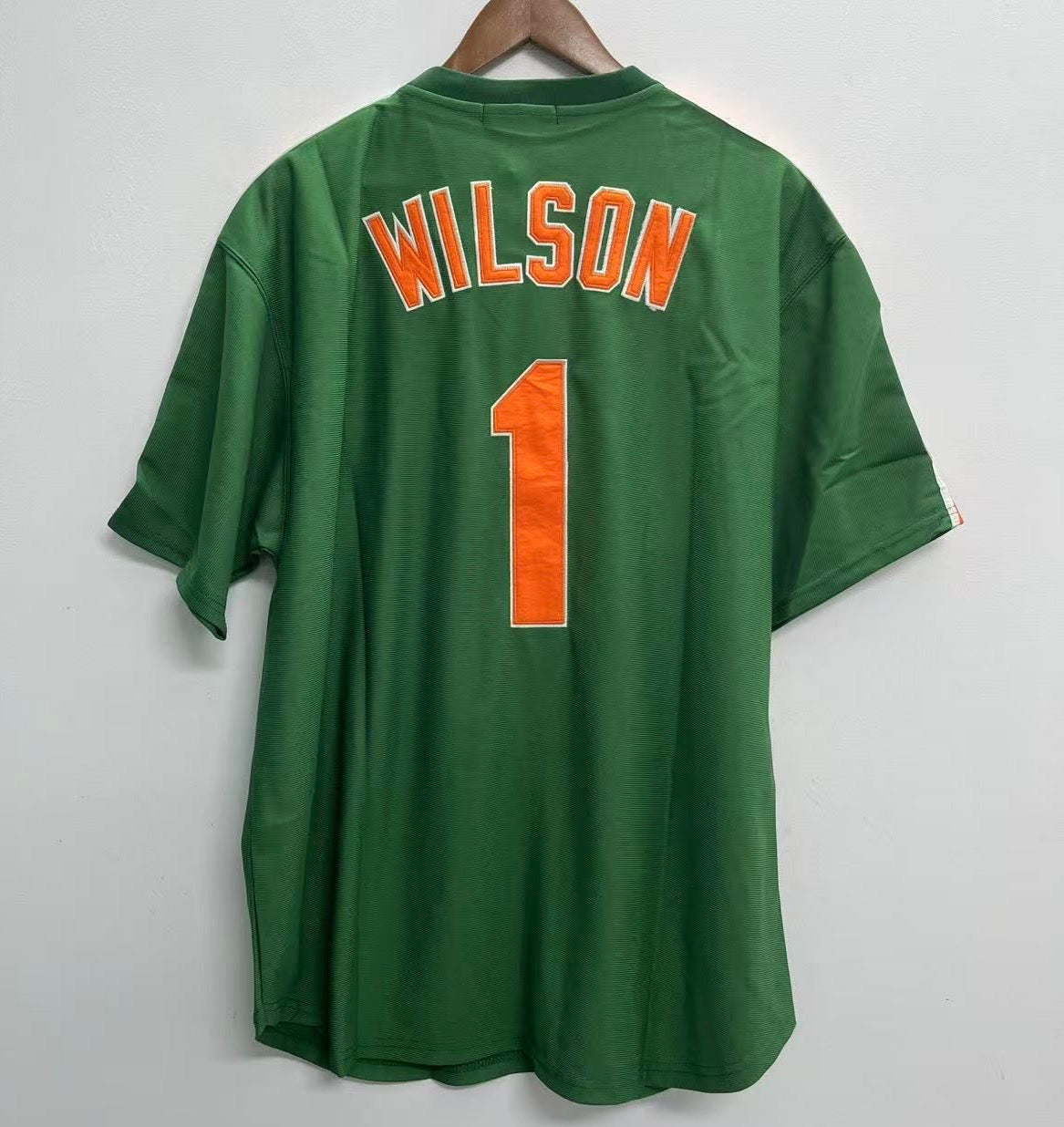Mookie Wilson New York Mets Jersey Mitchell & Ness St. Patrick’s Day green
