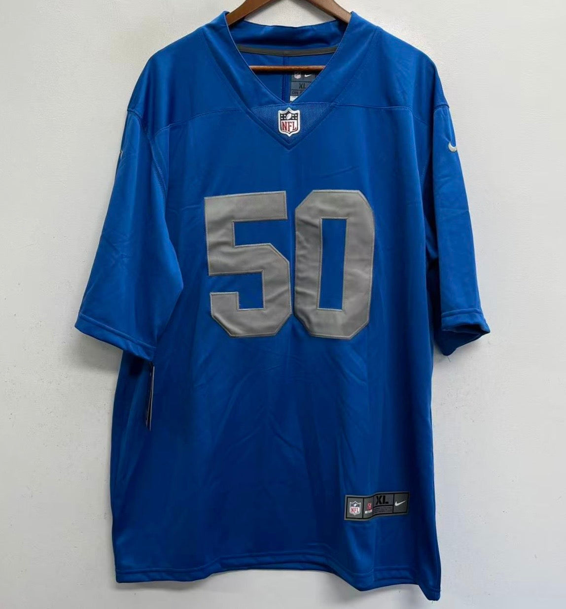 Any name & Number Detroit Lions Official NFL Nike customized alternate jersey